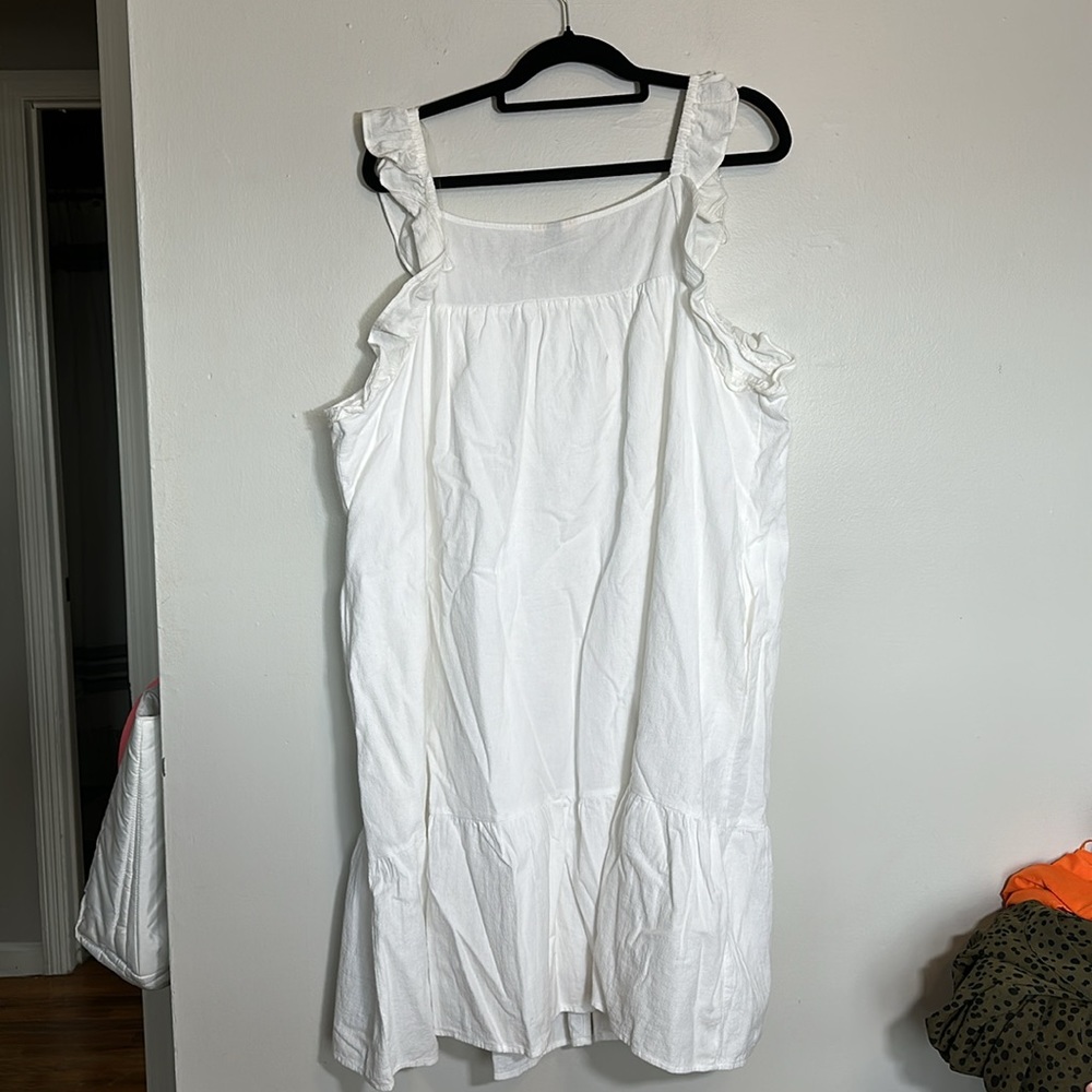 Universal Thread White Ruffle Dress - Picture 5 of 8